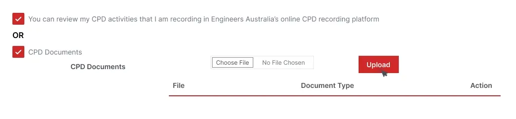 submit your CPD records