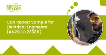 CDR Report Sample for Electrical Engineers (ANZSCO 233311)