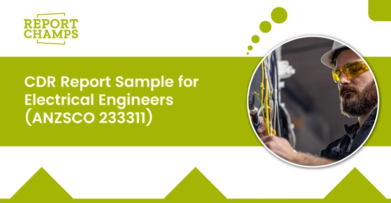 CDR Report Sample for Electrical Engineers (ANZSCO 233311)
